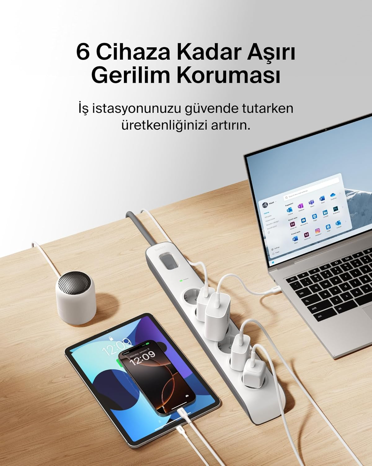 BELKIN BSV603VF2MV2 SURGEMASTER 2M 6LU AKIM KOR.