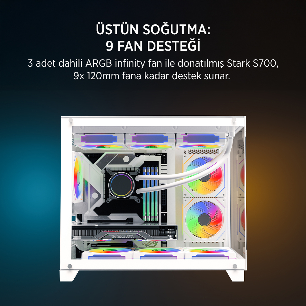 JAMES DONKEY STARK S700 650W BEYAZ GAMING KASA