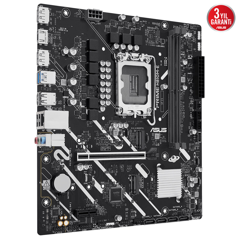 ASUS PRIME H810M-E-CSM INTEL 1851 ANAKART