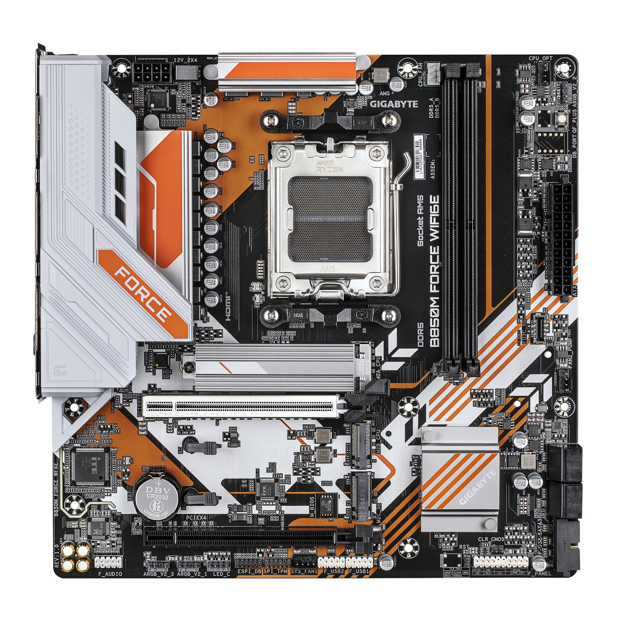 GIGABYTE B850M FORCE WIFI6E DDR5 M.2 HDMI DP MATX AM5