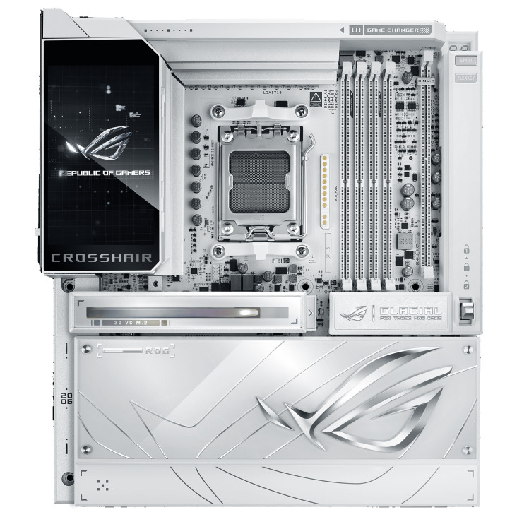 ASUS ROG CROSSHAIR X870E GLACIAL AM5 ANAKART