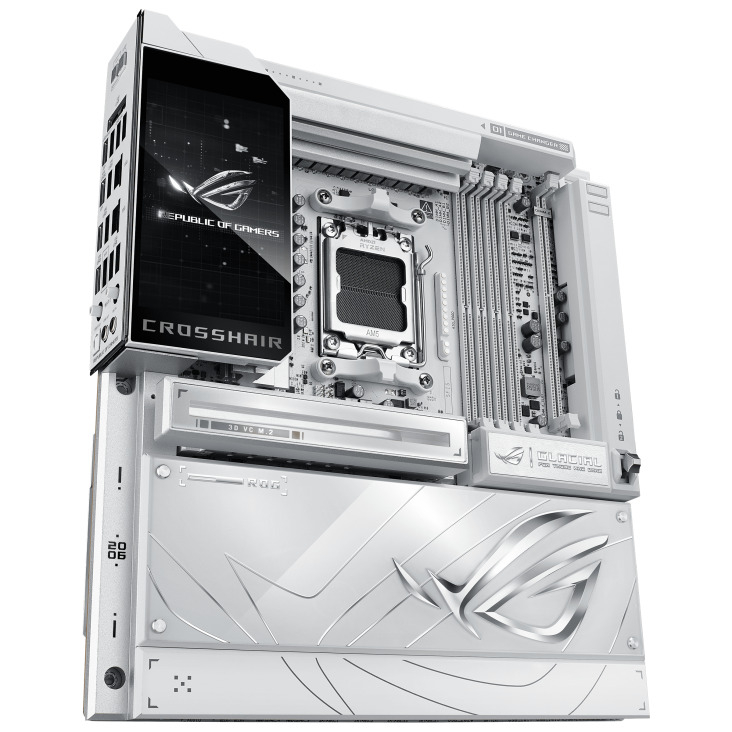 ASUS ROG CROSSHAIR X870E GLACIAL AM5 ANAKART