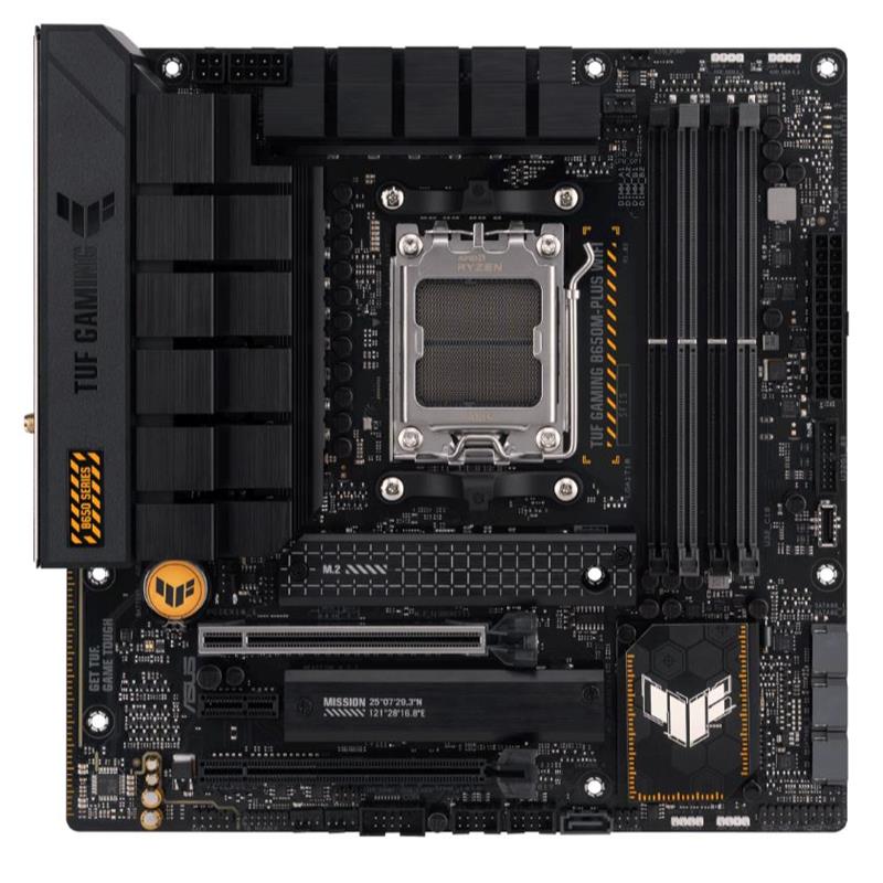 ASUS TUF GAMING B650M-PLUS WIFI DDR5 6400MHZ 1XHDMI 1XDP 2XH.2 USB 3.2 MATX AM5 ( AMD AM5 7000 SERİSİ İLE UYUMLU ) 