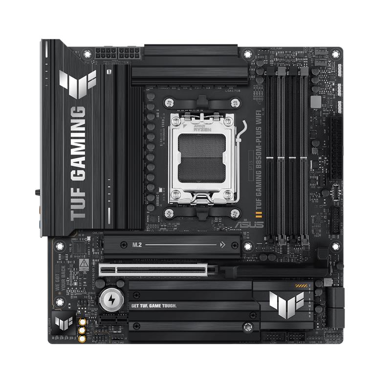 ASUS TUF GAMING B850M-PLUS WIFI DDR5 8000MHZ 1XHDMI 1XDP 3XM.2 MATX AM5 (9000/8000/7000 İŞLEMCİ UYUMLU) 