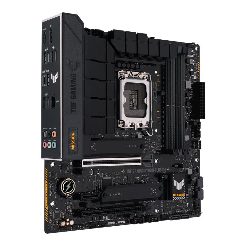 ASUS TUF GAMING B760M-PLUS D4 DDR4 5333MHZ 1XHDMI 1XDP 2XM.2 USB 3.2 MATX 1700P (12. / 13. VE 14. NESİL İŞLEMCİ UYUMLU) 