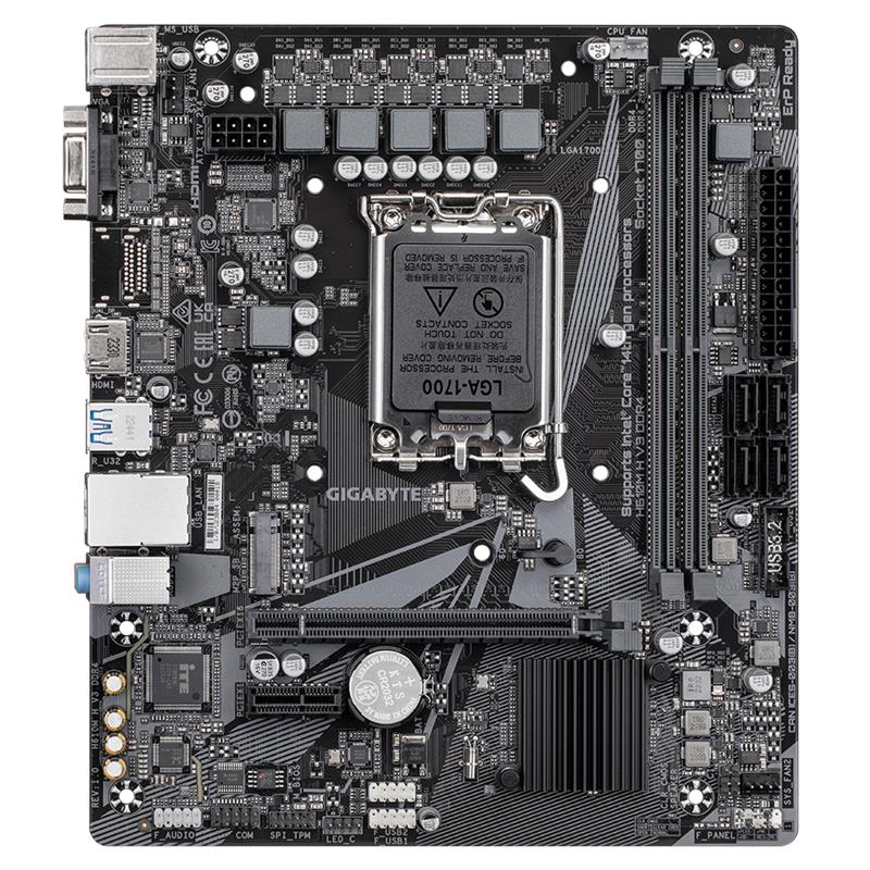 GIGABYTE H610M-H-V3 DDR4 3200MHZ 1XVGA 1XHDMI 1XM.2 USB 3.2 MATX 1700P (12. / 13. VE 14. NESİL İŞLEMCİ UYUMLU) 