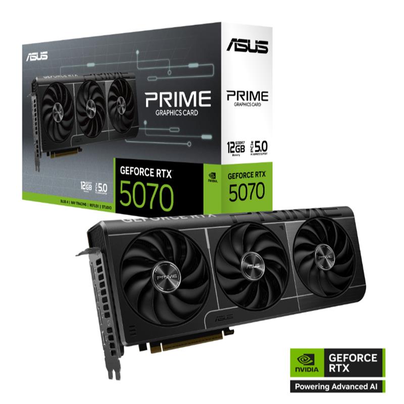 ASUS GEFORCE PRIME-RTX5070-12G 12GB GDDR7 192BIT 1XHDMI 3XDP EKRAN KARTI 
