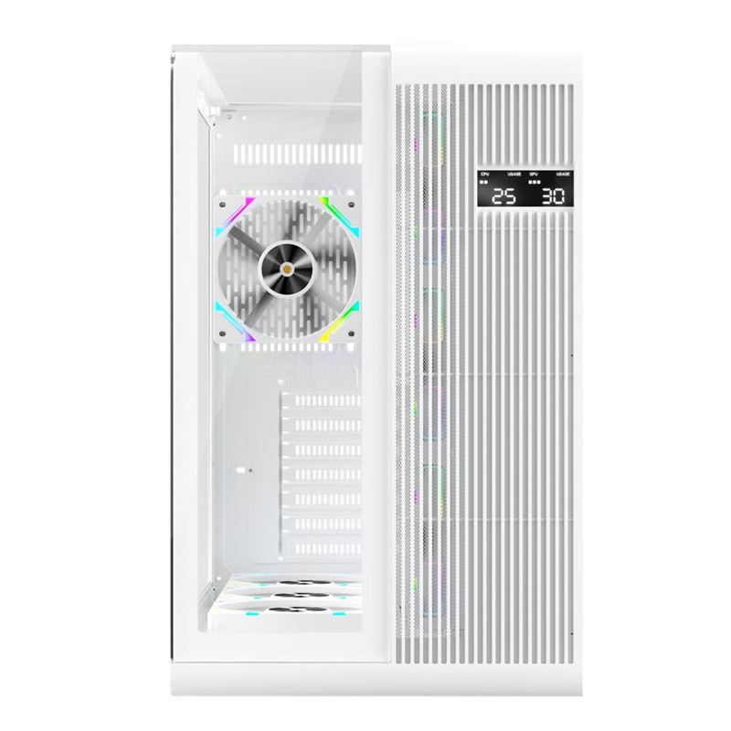 1ST PLAYER RT7 BEYAZ DIGITAL 850W 80+ GOLD FULL MODÜLER 4X12CM ARGB 3 TARAFLI TEMPERLİ CAM USB 3.0 - TYPE C ATX KASA 
