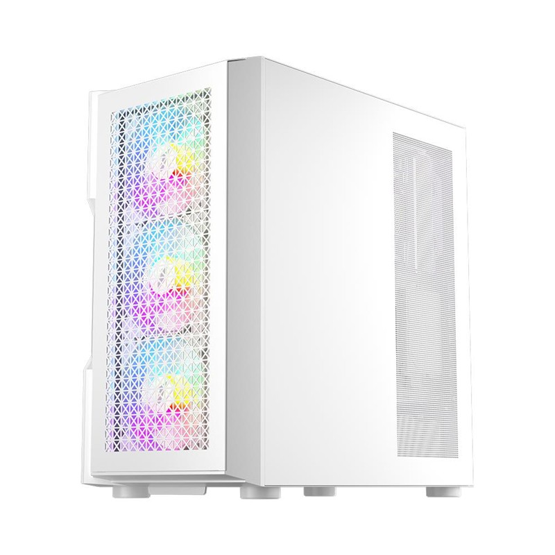 1ST PLAYER TRILOBITE T7 BEYAZ 650W 80+ ARGB 4X12CM FAN TEMPERLİ CAM MESH USB 3.0 ATX KASA 