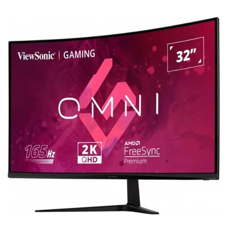 32 VIEWSONIC VX3218C-2K GAMING 1MS 180HZ 2XHDMI 1XDP QHD 2560X1440 HOPARLOR CERCEVESIZ CURVED VESA SİYAH 