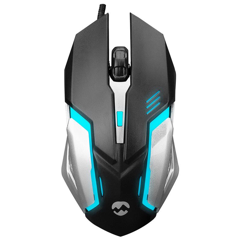 EVEREST SM-G72 USB SİYAH/GÜMÜŞ IŞIKLI GAMING MOUSE 
