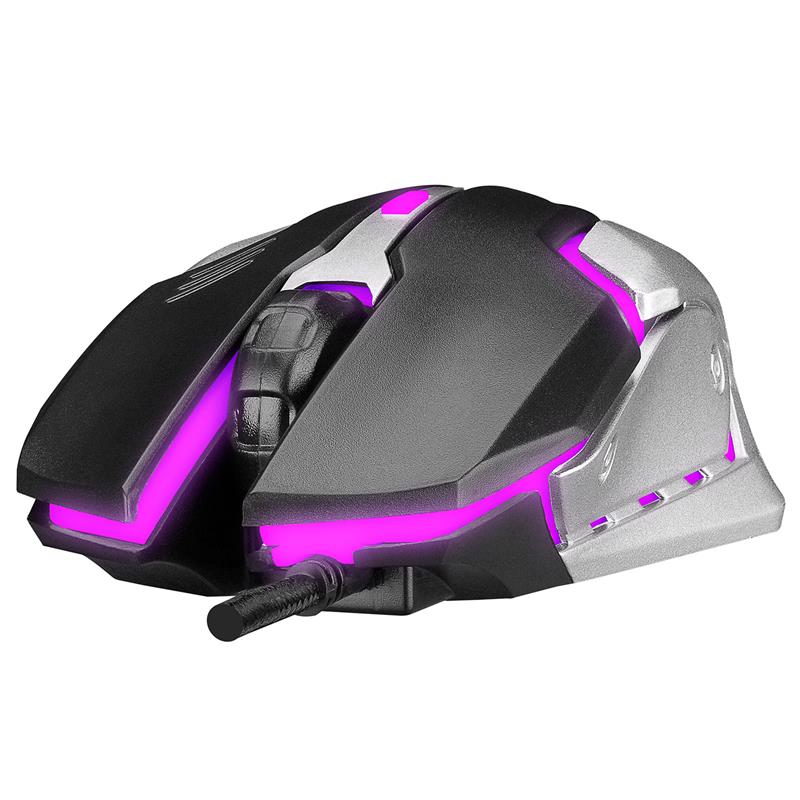 EVEREST SM-G72 USB SİYAH/GÜMÜŞ IŞIKLI GAMING MOUSE 
