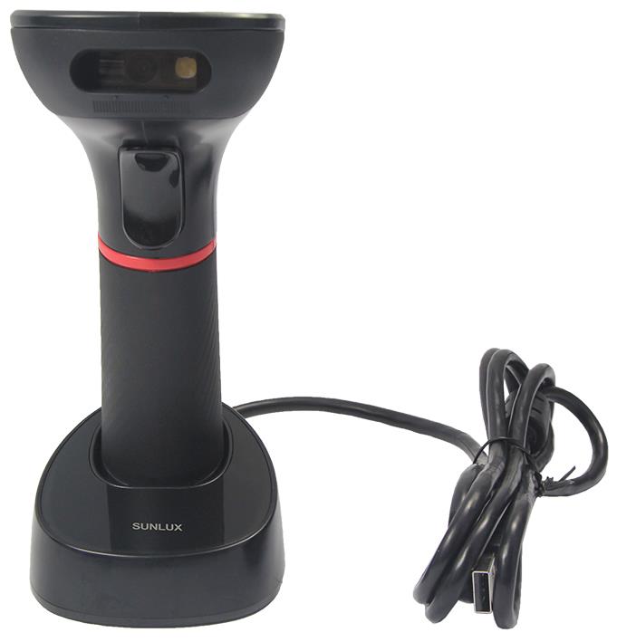 SUNLUX XL-9610 2D KAREKOD KABLOSUZ USB BARKOD OKUYUCU + CRADLE 