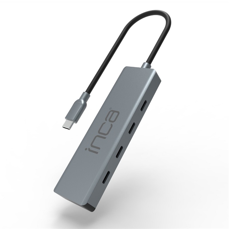 INCA ITPT-4T TYPE-C HUB X4 TYPE-C PORT 3.1 10GBPS ALUMINYUM KASA ÇOKLAYICI 