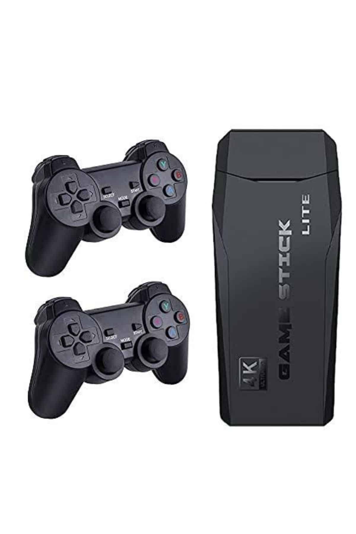 Game Stick El Atarisi 2.4g Kablosuz Çift Kol Oyunlar 4k Game Stick 3500 Oyunlu Atari Uyumlu
