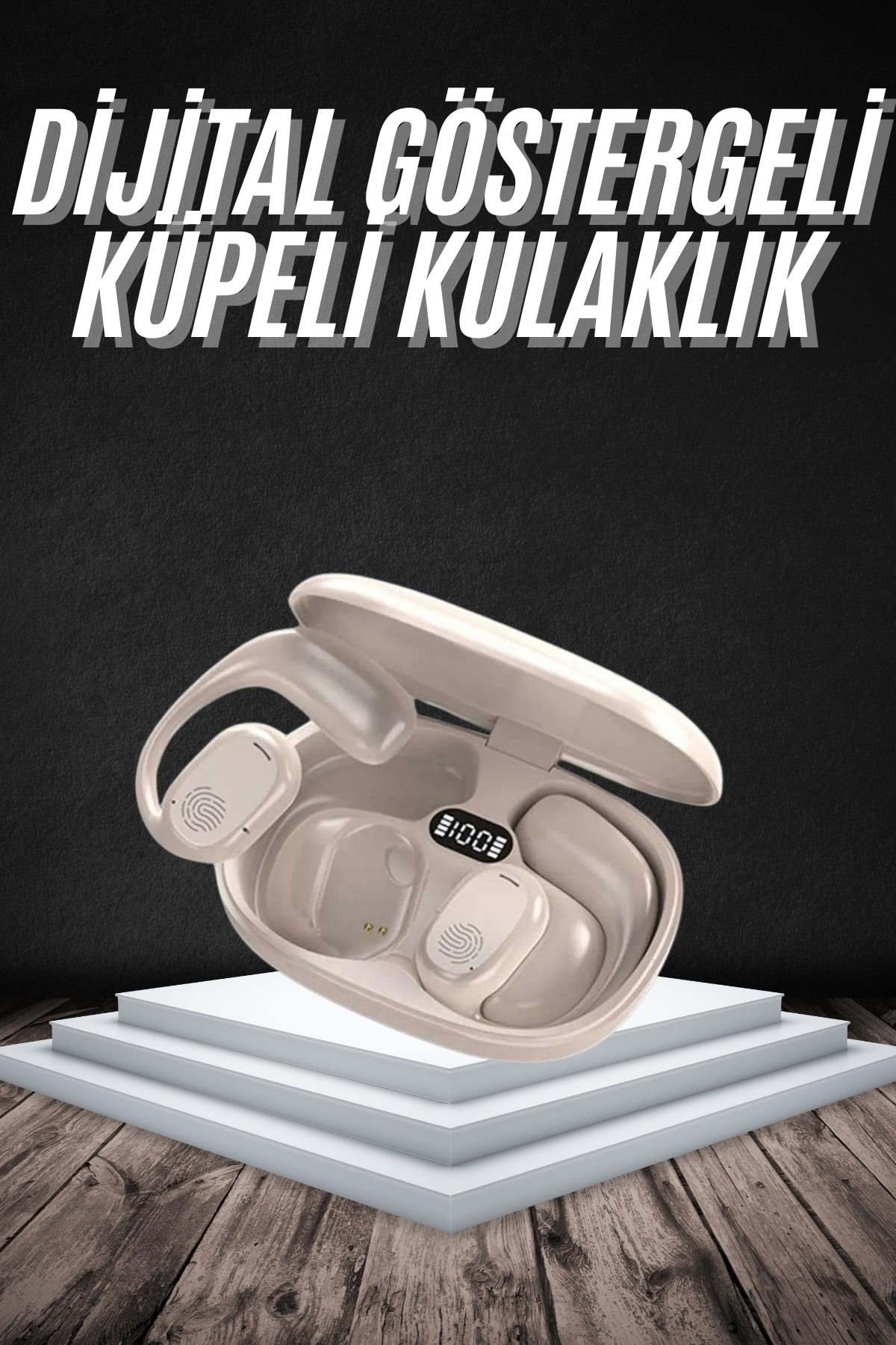 Android ve İOS Uyumlu Bluetooth Küpe Kulaklık Bluetooth Kulaklık Kablosuz