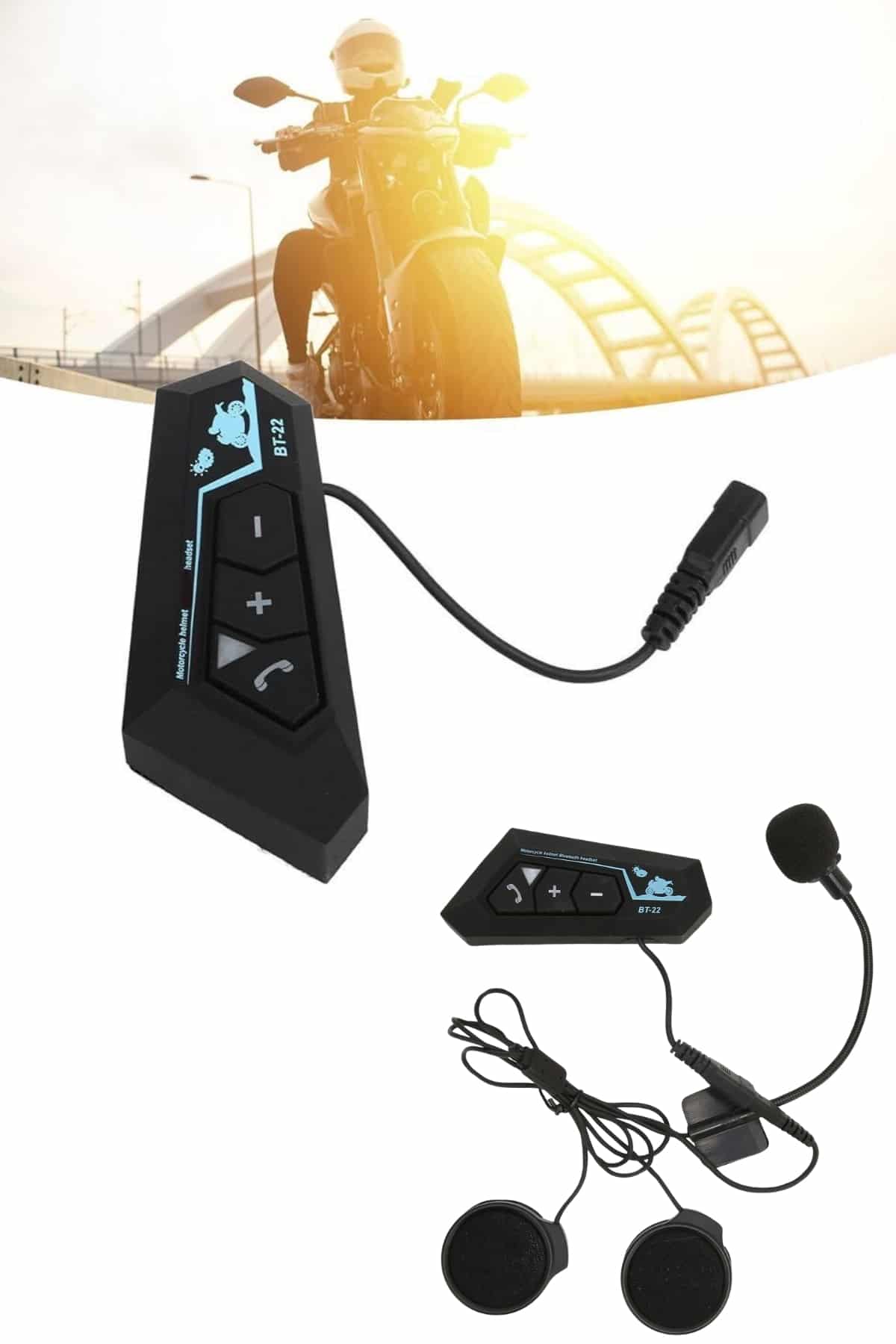 Bluetooth Kask Kulaklığı Intercom 5.0 Bluetooth Android ve İOS Uyumlu Yeni Nesil