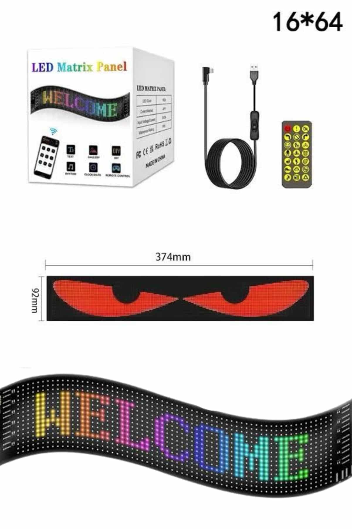 Led Panel  Led Uzaktan Kumandalı Telefon Kontrollü LED Ekran