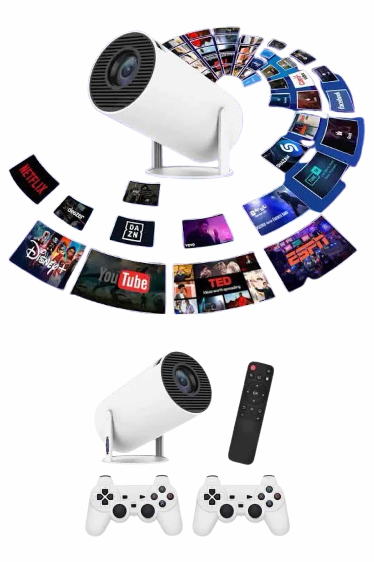 Full HD 8 GB Ayaklı Çift Kollu 4K Video Oyun Konsolu Taşınabilir Yeni Nesil