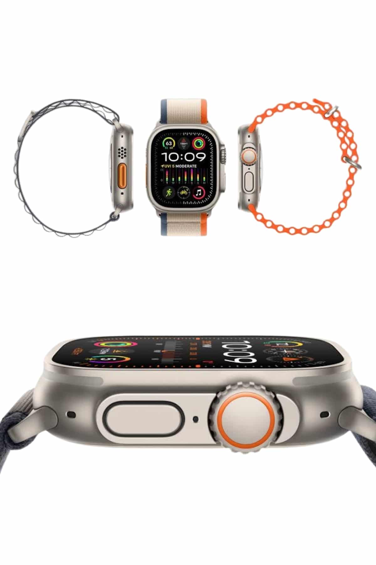 49mm Akıllı Saat Amoled Ekranlı Kadın Erkek Kol Saati Plastik Kordon Yeni Nesil
