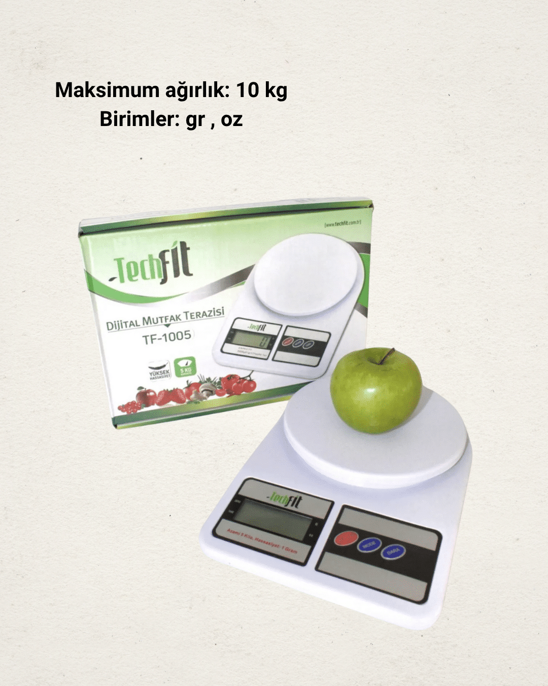 10 Kg Kapasiteli LCD Ekranlı Dijital Mutfak Tartıs Yeni Nesil