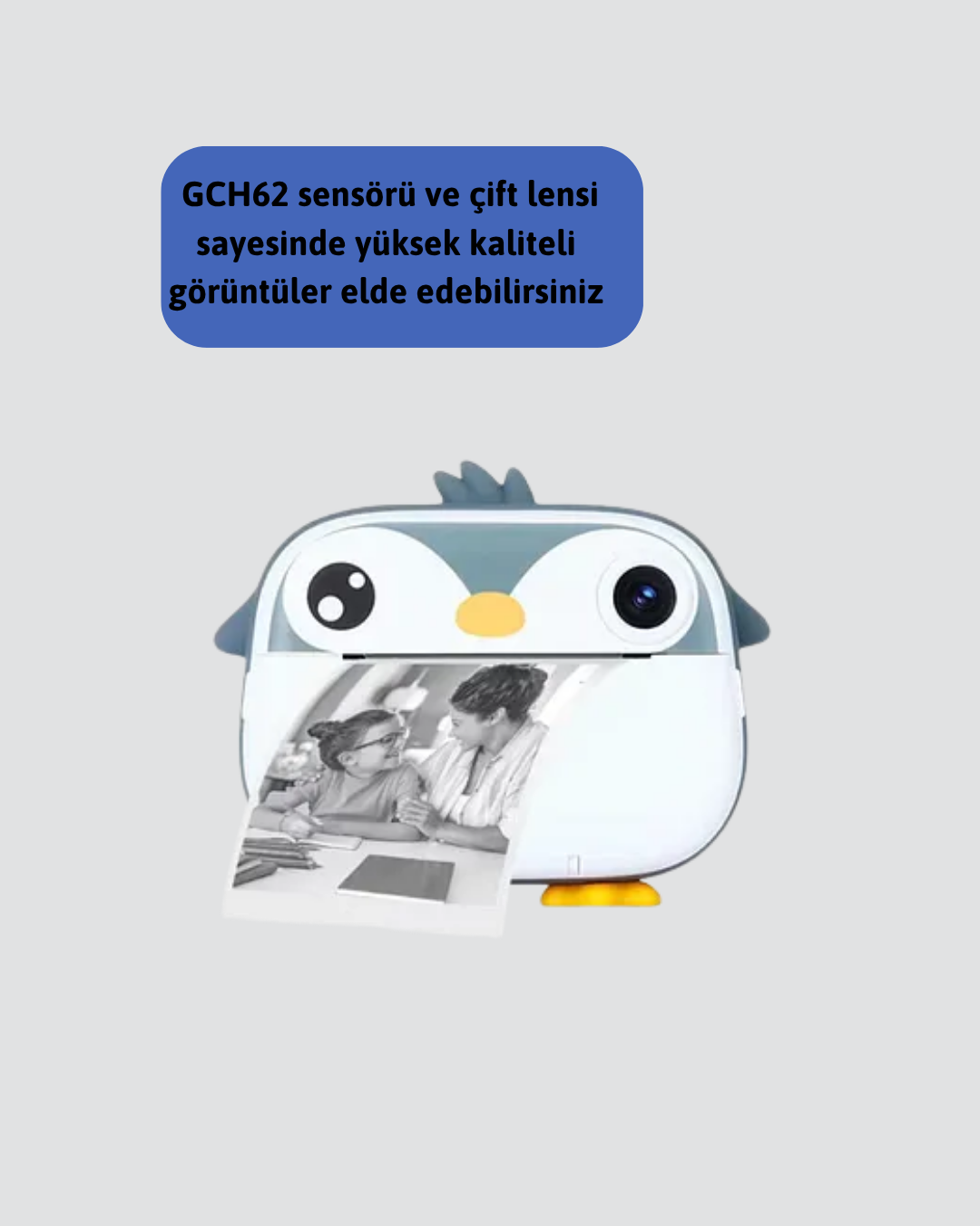 12 Özel Efektli ve Self-Timer Fonksiyonlu Baskı Kamera