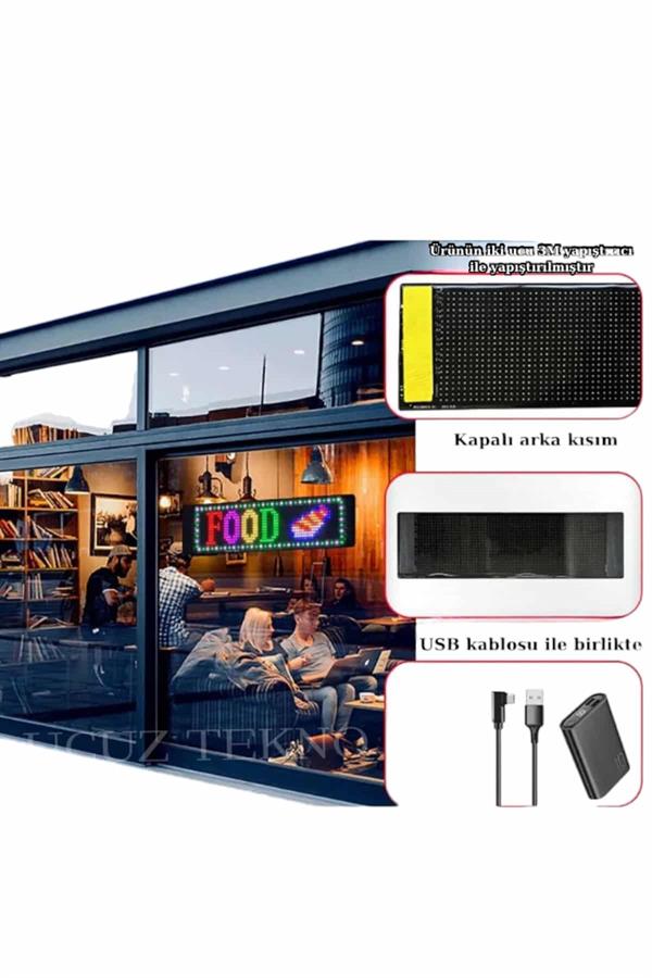 LED MATRİX 16X96 pixel neon ışıklı tüm araçlara uyumlu