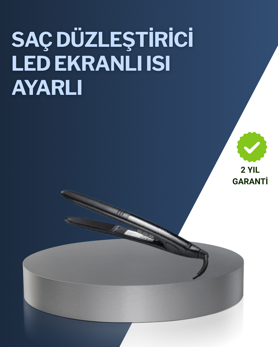 2025 Yeni Seri Dijital Ekranlı Isı Ayarlı Saç Düzleştirici Titanyum Kaplama A Kalite