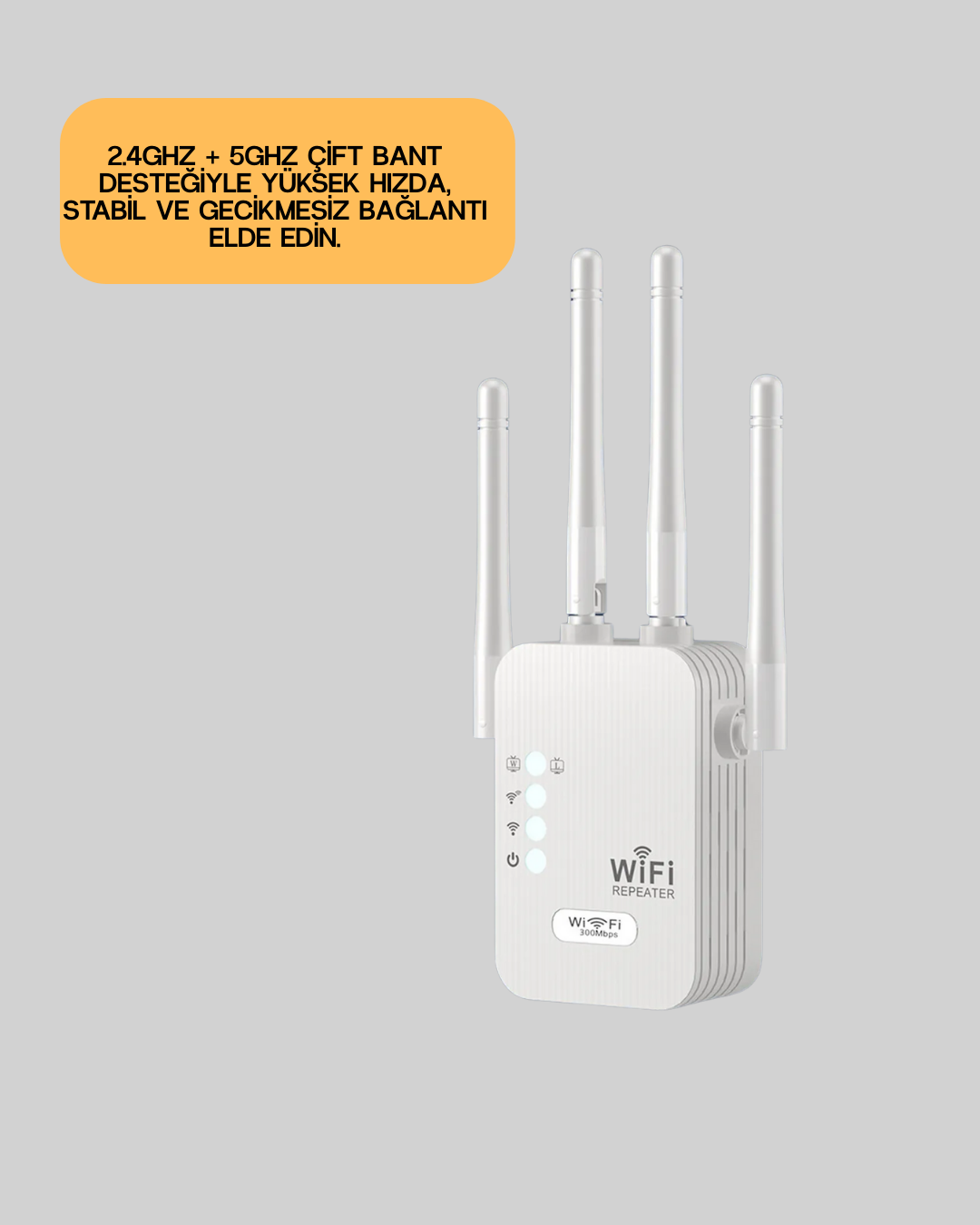 Yüksek Hızlı Parazit Önleyici WiFi Repeater Router