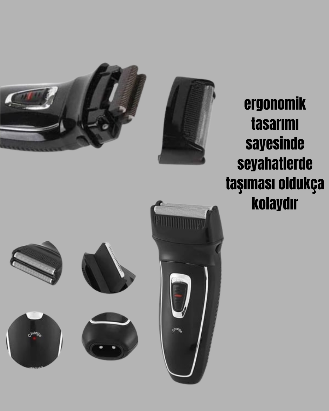 Darbelere Dayanıklı Kablosuz Erkek Tıraş Aleti