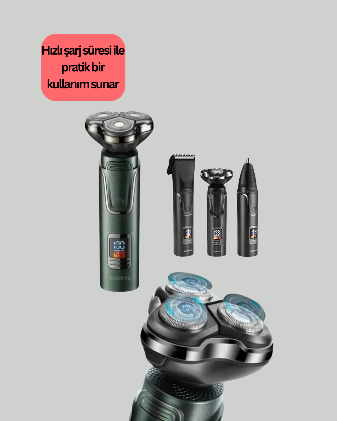 Kuru Kullanıma Uygun Erkek Tıraş Makinesi