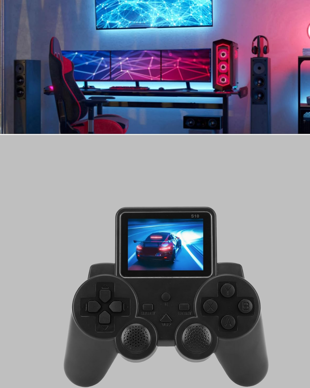 2025 A Kalite S10 Gamepad 520 Oyunlu TV Bağlantılı Retro Atari Konsolu Yeni Nesil