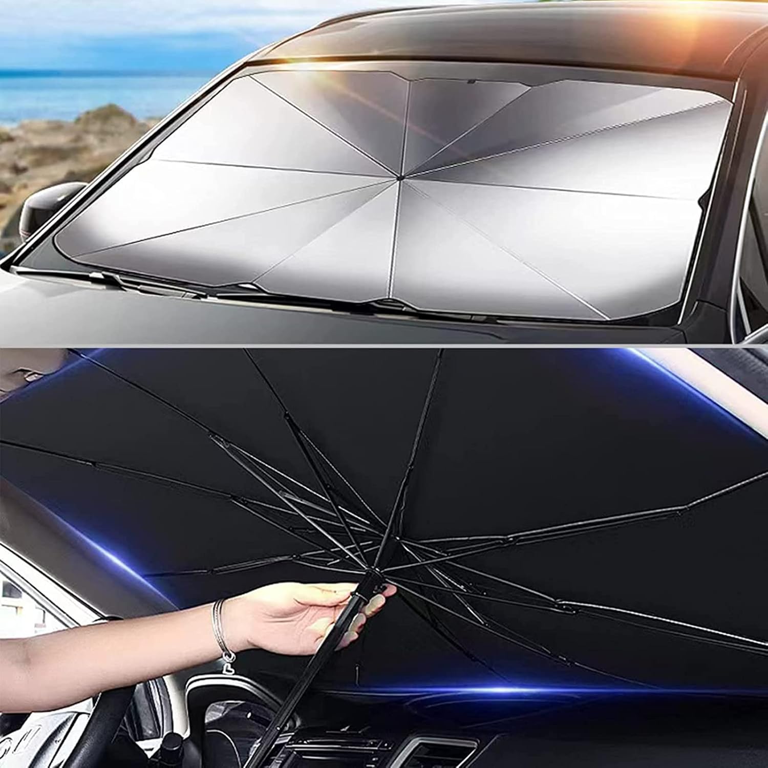 Audi A3, VW Tiguan, Ford Mondeo, Opel Insignia, Honda Civic Uyumlu Oto Şemsiye