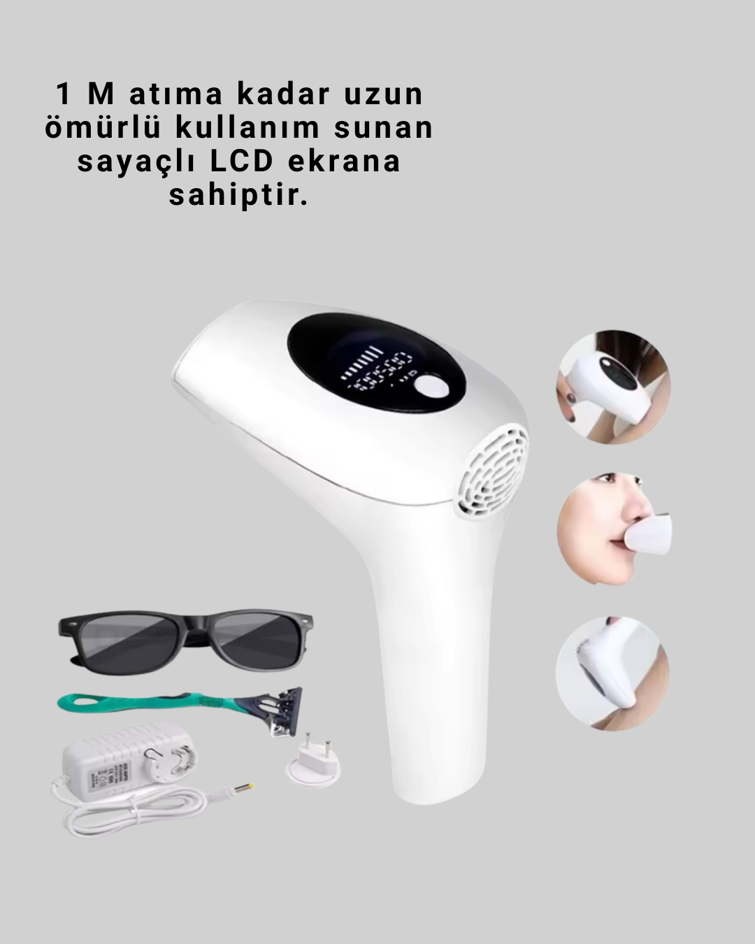 Hasuba HS-262 IPL Epilasyon Cihazı LCD Ekranlı 1M Flaş
