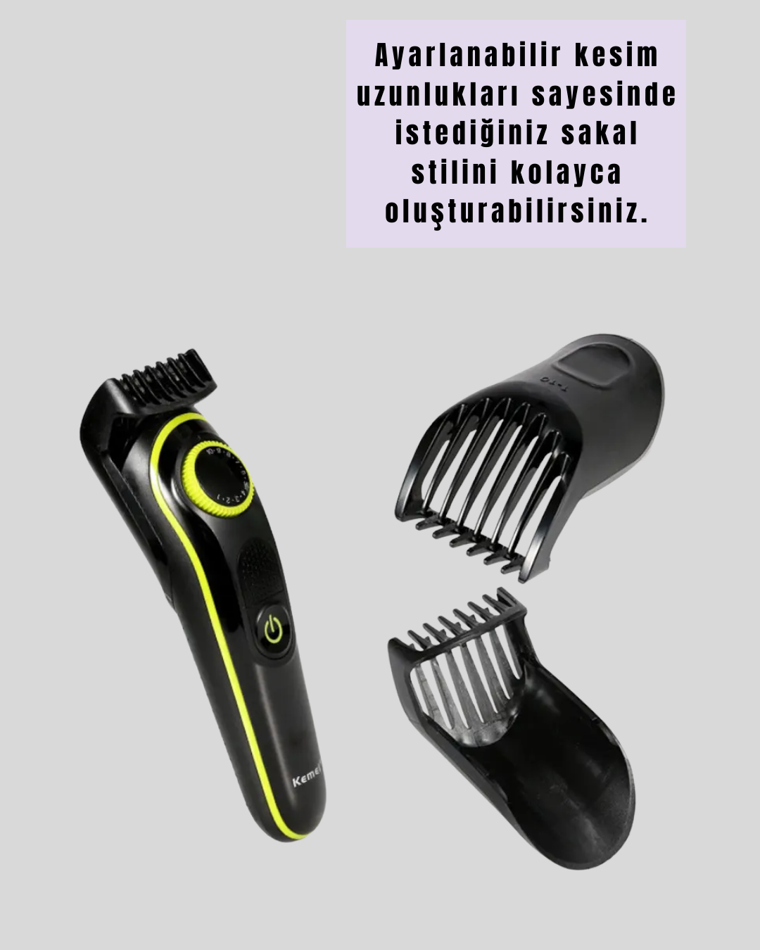5 Başlıklı Çok Fonksiyonlu Saç Kesme ve Sakal Düzeltme Makinesi Erkek Bakım Aleti