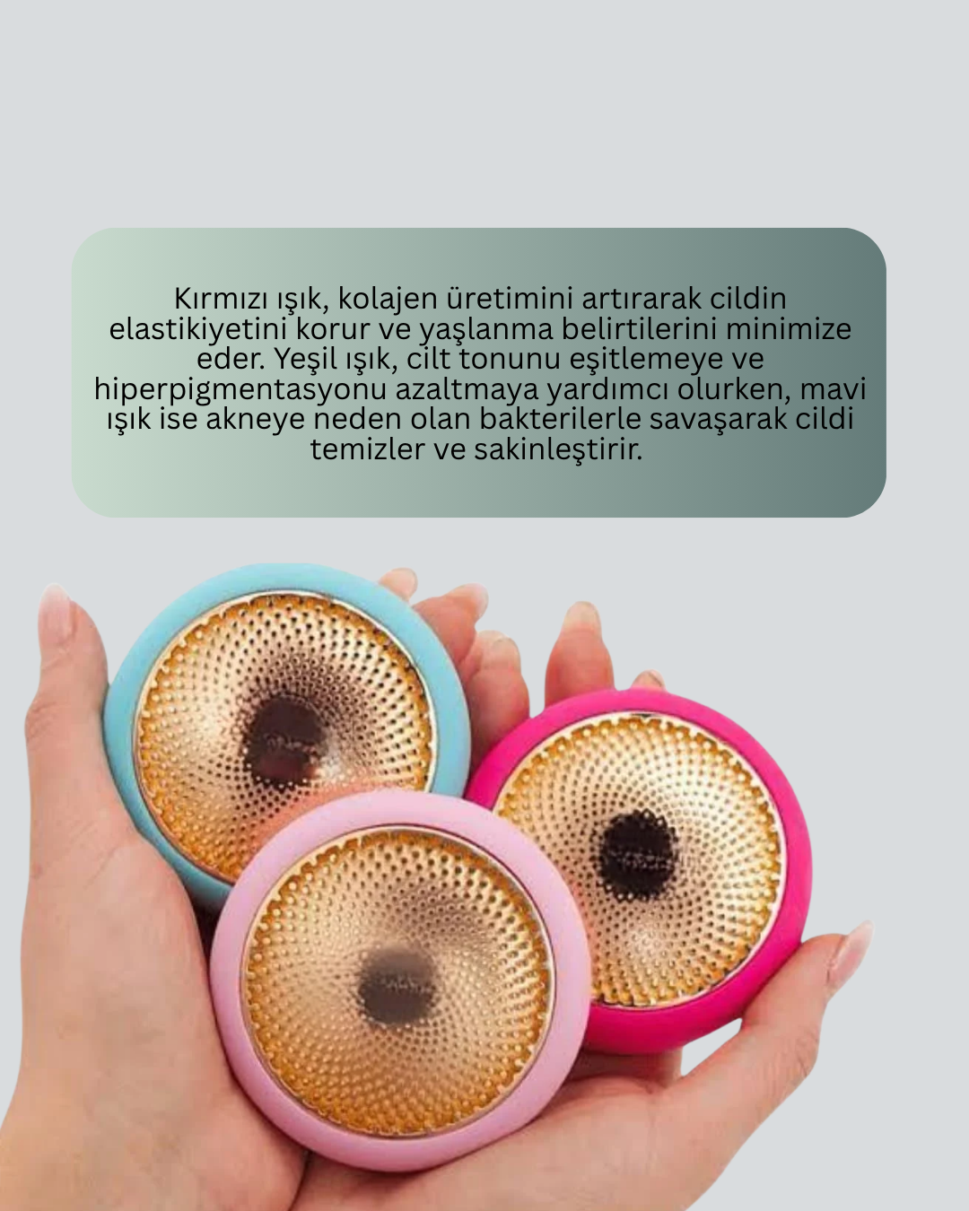 Evde Derinlemesine Cilt Bakımı İçin Mini LED Maske Cihazı