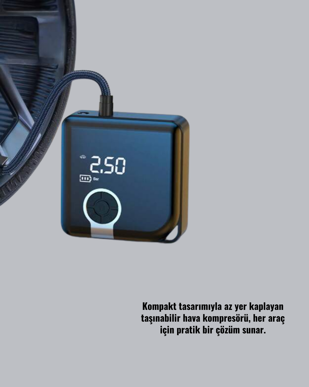 Dijital Ekranlı Taşınabilir Akıllı Diyafram Tip Kompresör