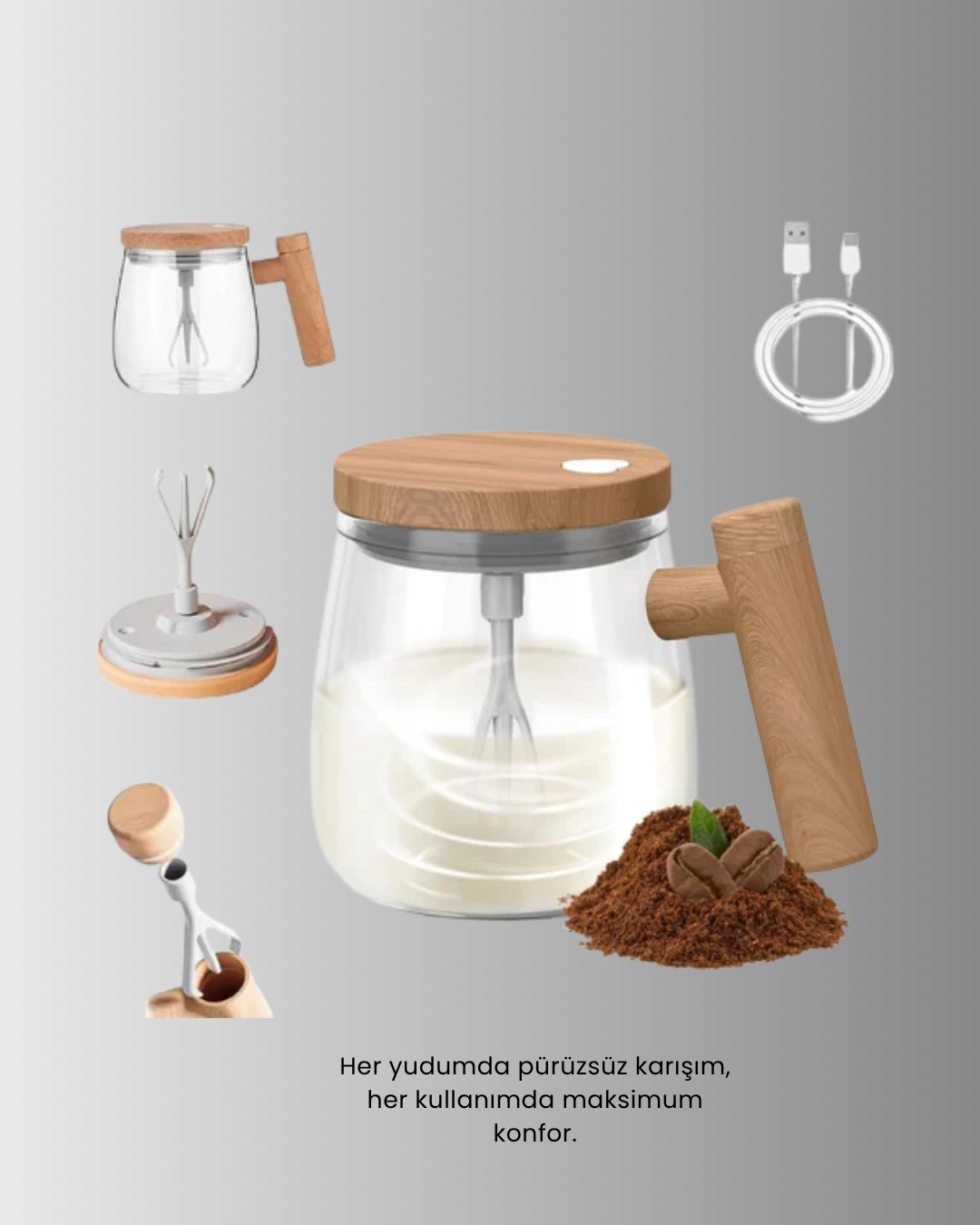 Akıllı Isıtmalı Karıştırıcı Kupa