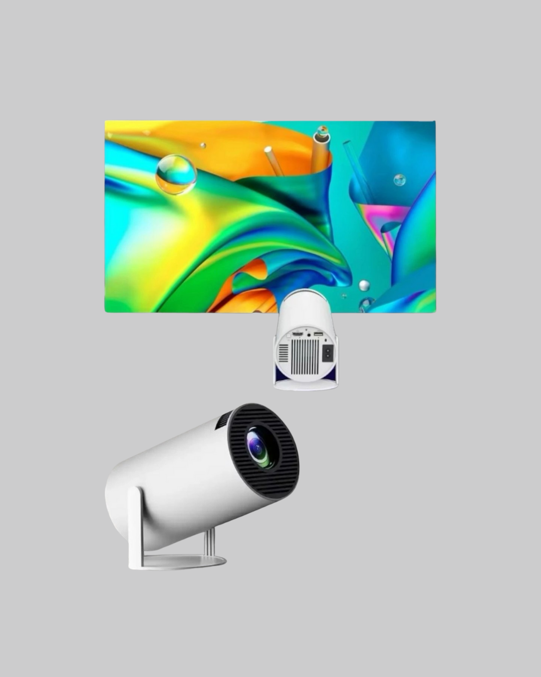 Full HD 4K Destekli Akıllı Projeksiyon – 130 inç Ekran, Uzun Ömürlü Ampul ve Çoklu Giriş