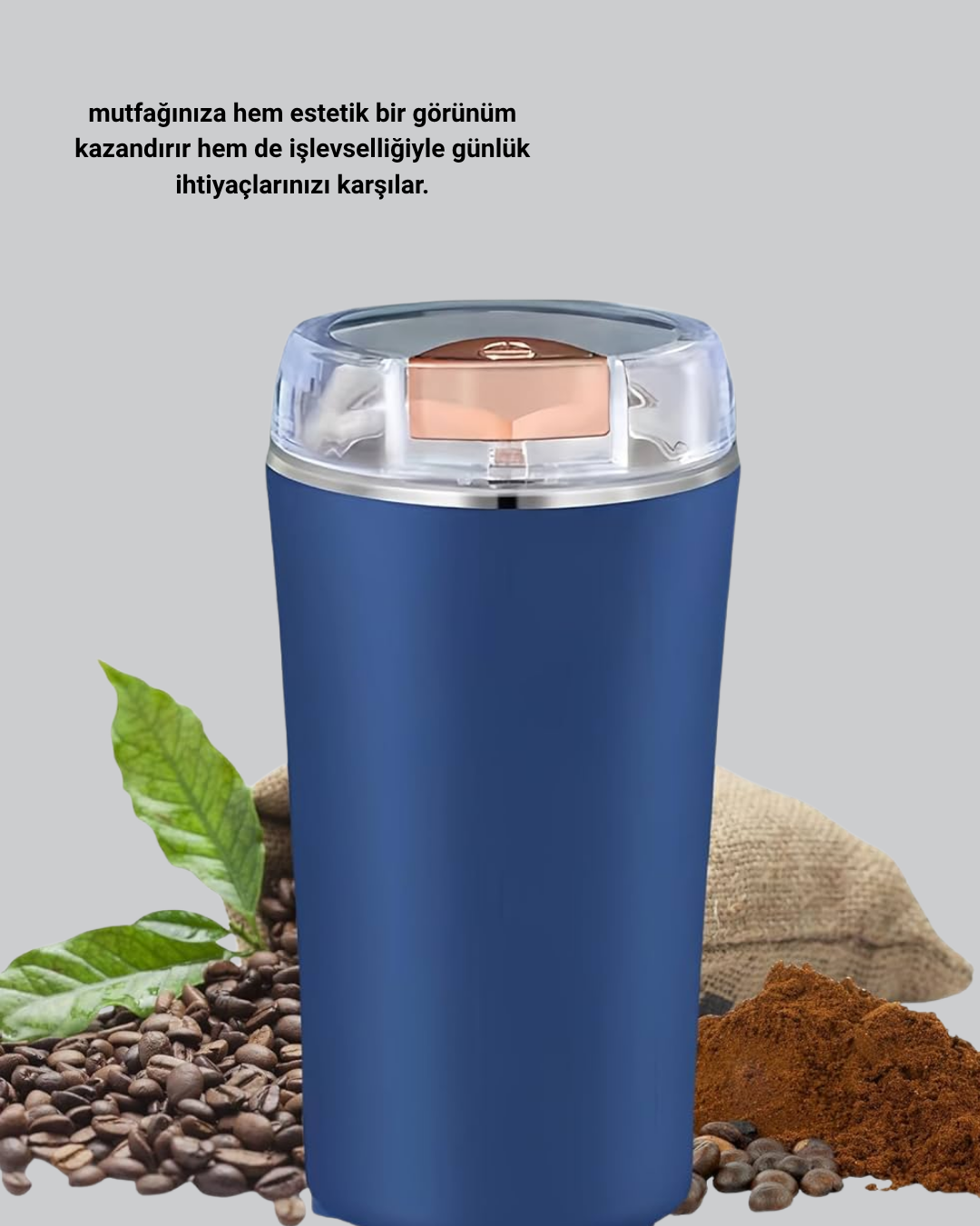 Paslanmaz Çelik Kahve ve Baharat Öğütücü – Otomatik Mekanizma