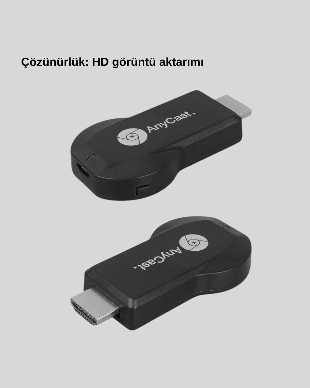M9 Plus Kablosuz HDMI Görüntü Aktarıcı – Tak Çalıştır, iOS Android Windows Uyumlu