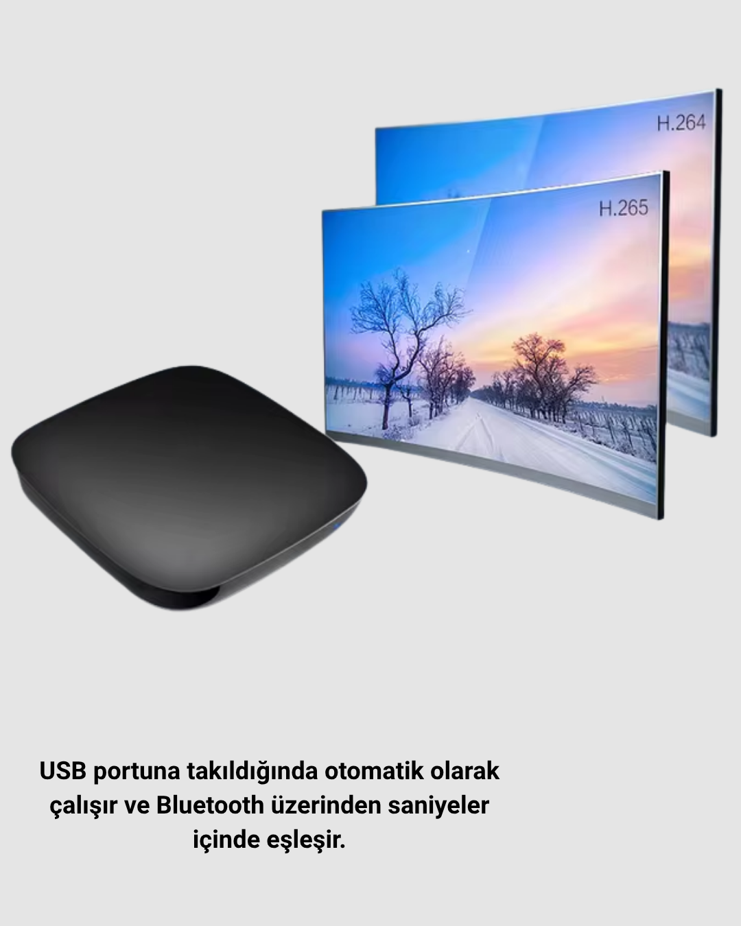 Android Auto Kablosuz Adaptör Bluetooth 5.0 ve 5.8GHz WiFi Destekli Yeni Nesil