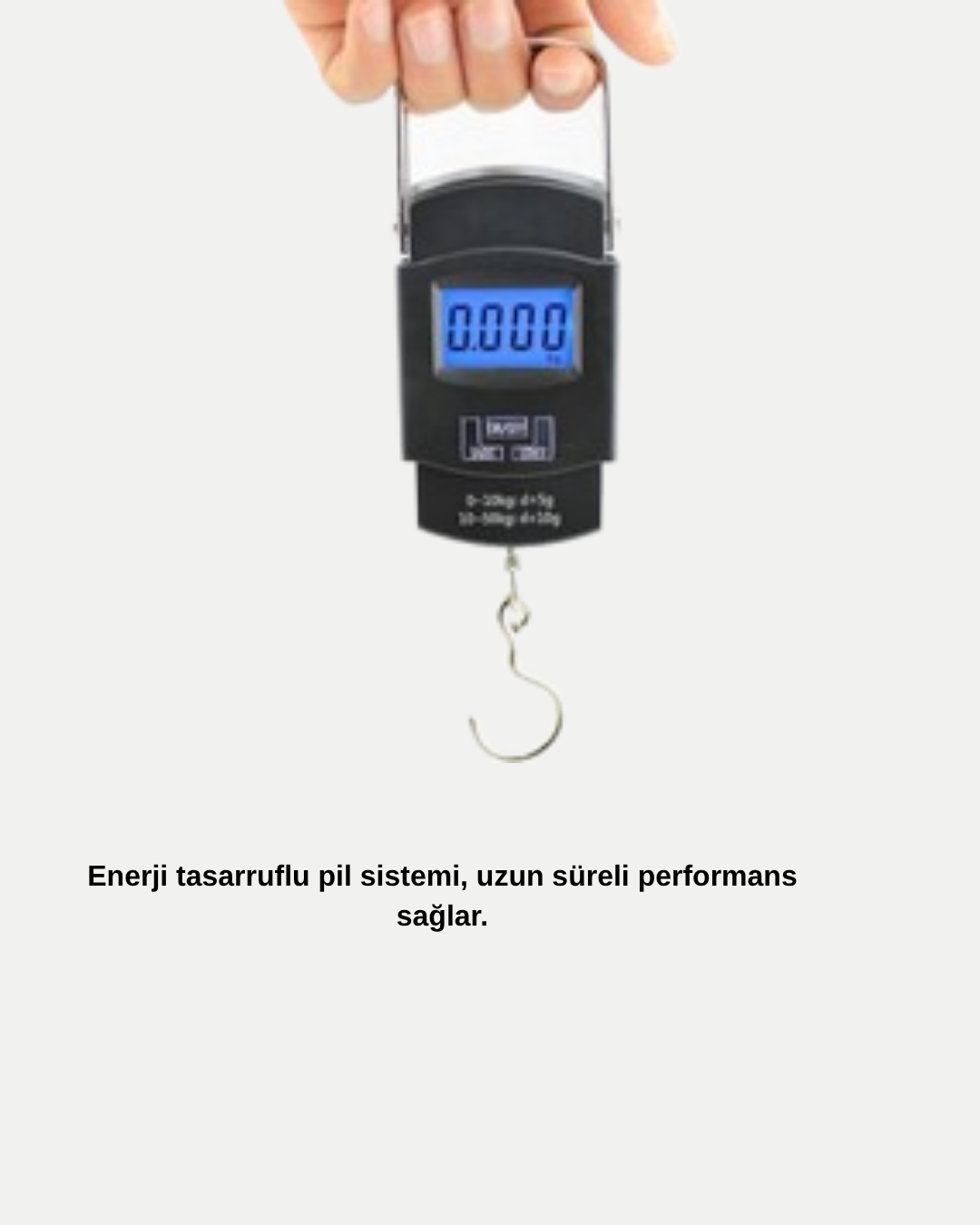 Dijital El Kantarı – 50 Kg Taşıma Kapasiteli, Taşınabilir Hassas Tartı