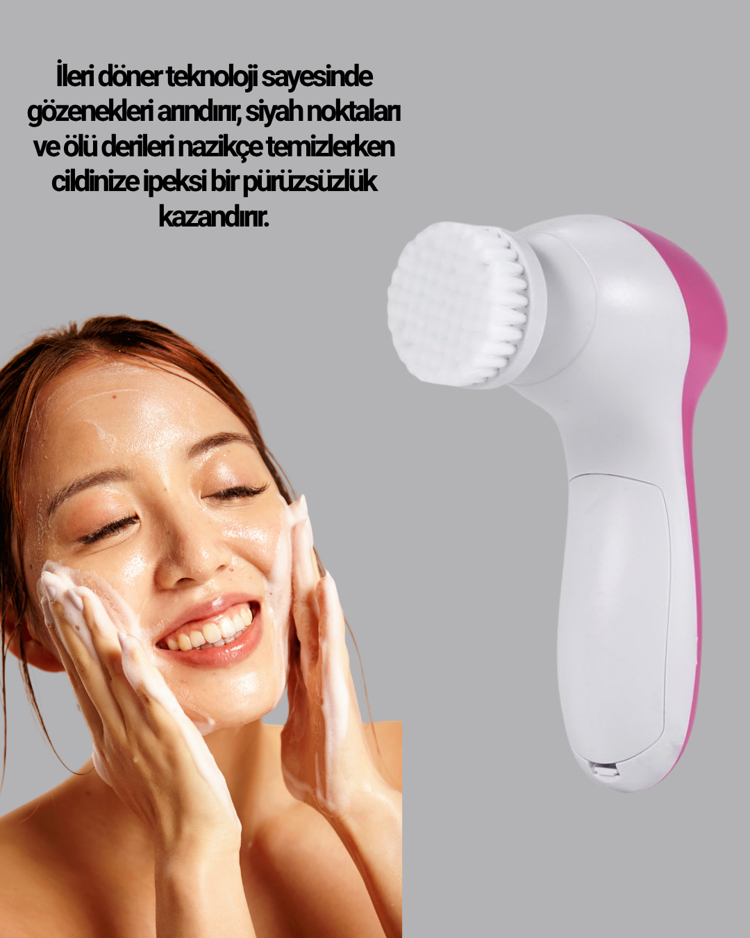 Taşınabilir Yüz Masaj Aleti – Cilt Yenileyici, Leke ve Siyah Nokta Karşıtı
