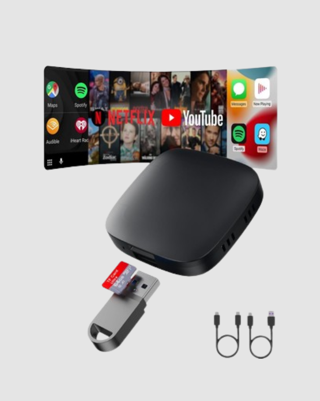 Android Auto Kablosuz Adaptör Bluetooth 5.0 ve 5.8GHz WiFi Destekli Yeni Nesil