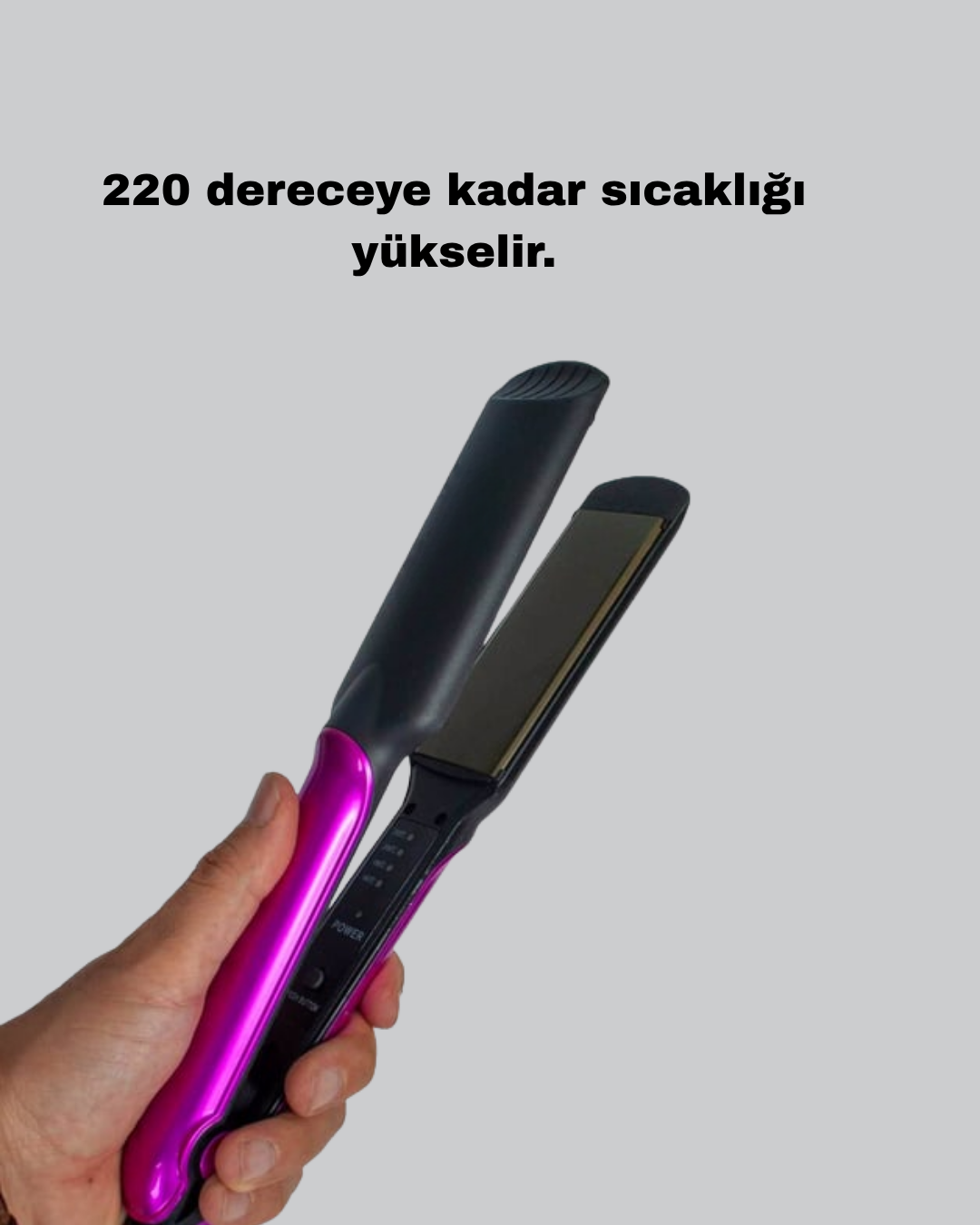Seramik Plakalı Saç Düzleştirici – Plaka Kilitli ve Elektriklenme Önleyici