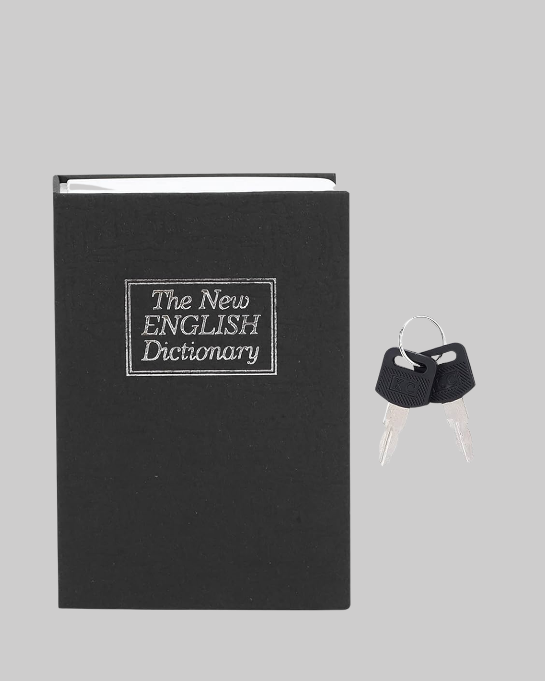 Anahtarlı Gizli Kitap Kasa – Metal İç Yapı, Kamuflajlı Sözlük Tasarım