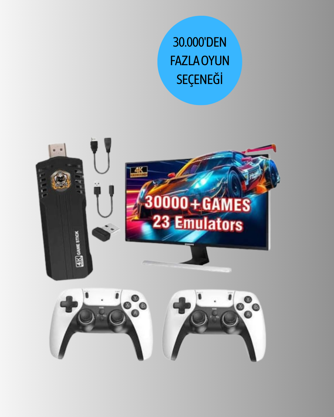 Çoklu Oyun Seçenekli TV Bağlantılı Oyun Konsolu