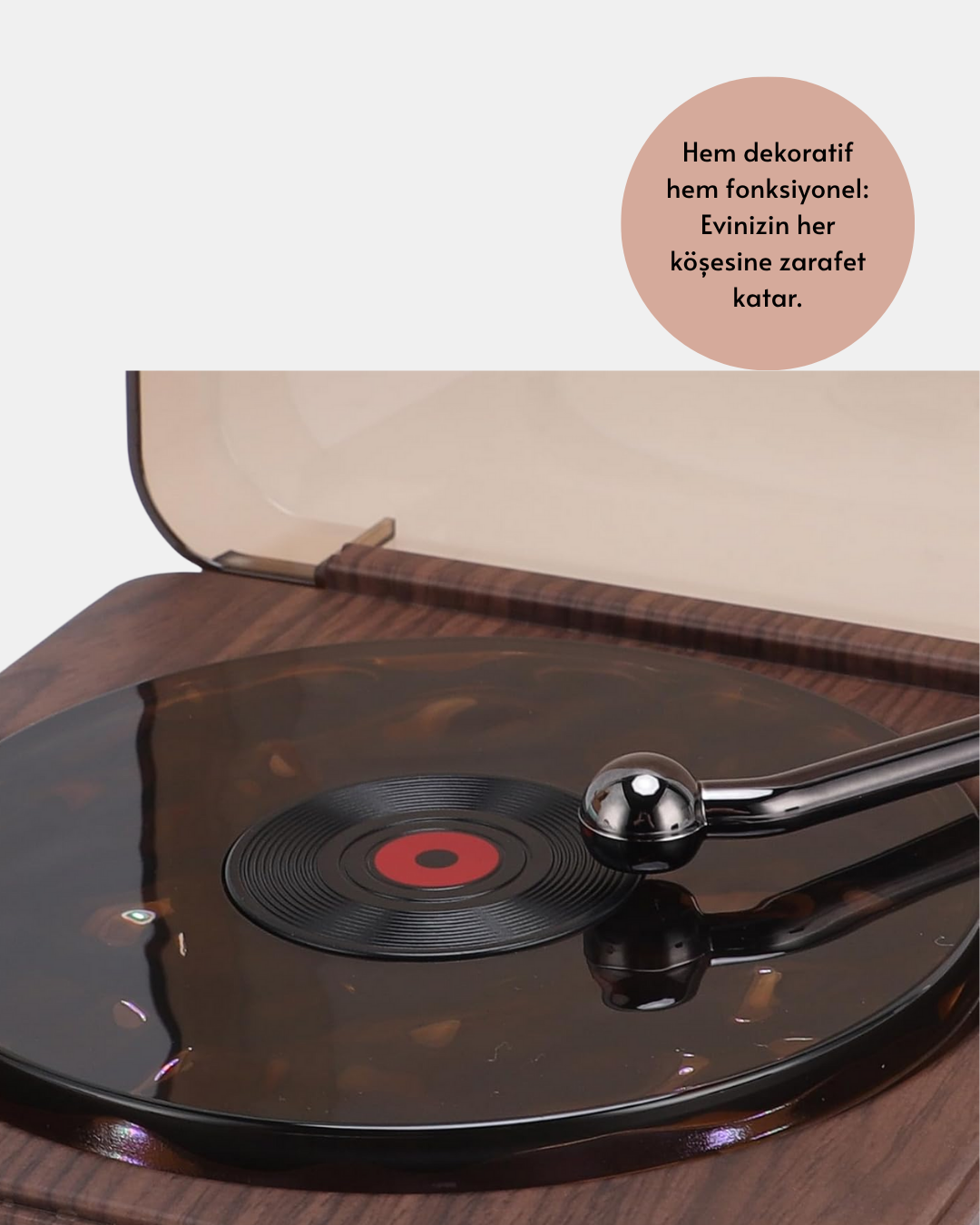 GRAMAFON SPEAKER KAHVERENGİ