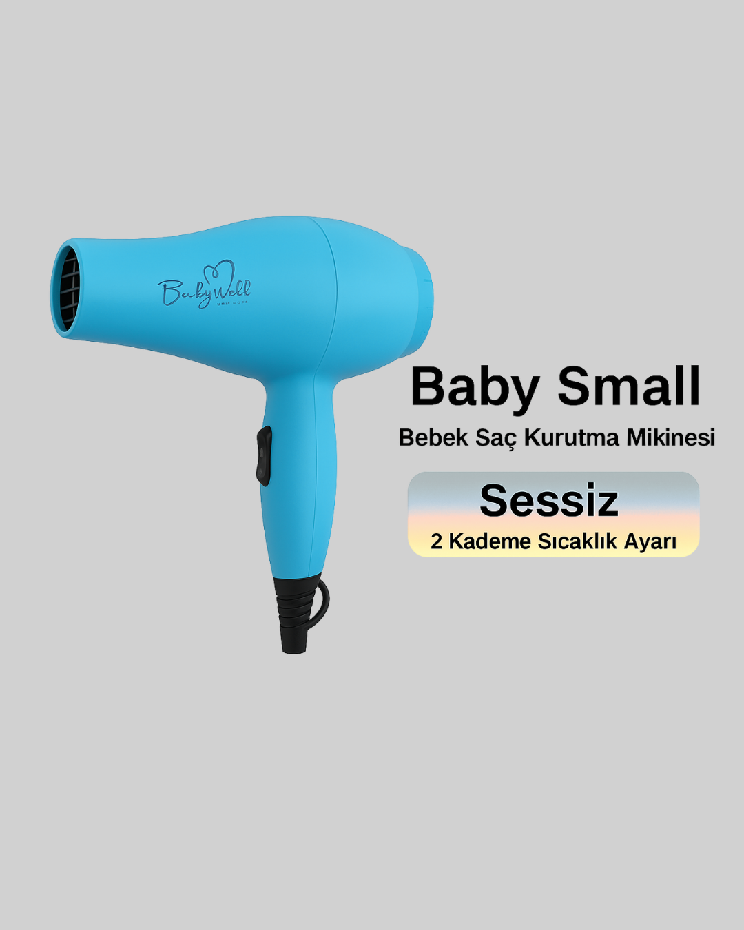 Bebek ve Çocuk Fön Makinesi – Nazik Hava Akışı, Sıfıra Yakın Radyasyon